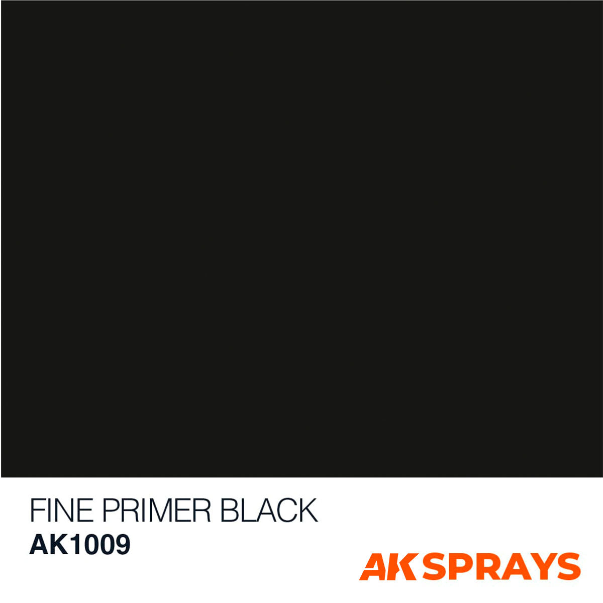 AK INTERACTIVE SPRAYS FINE PRIMER BLACK- SPRAY 400ML