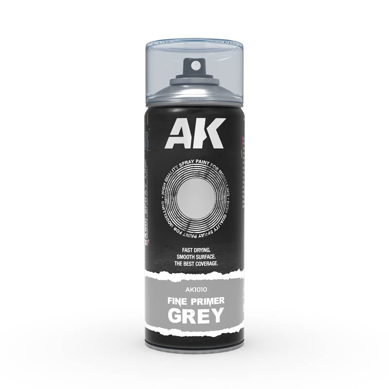 AK INTERACTIVE SPRAYS FINE PRIMER GREY -SPRAY 400ML