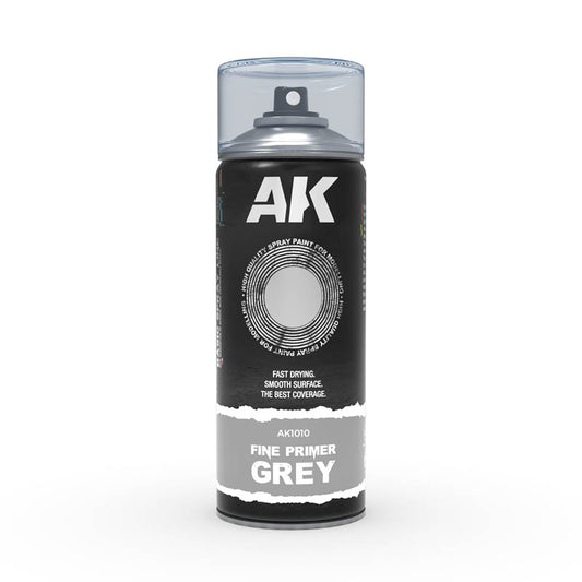 AK INTERACTIVE SPRAYS FINE PRIMER GREY -SPRAY 400ML