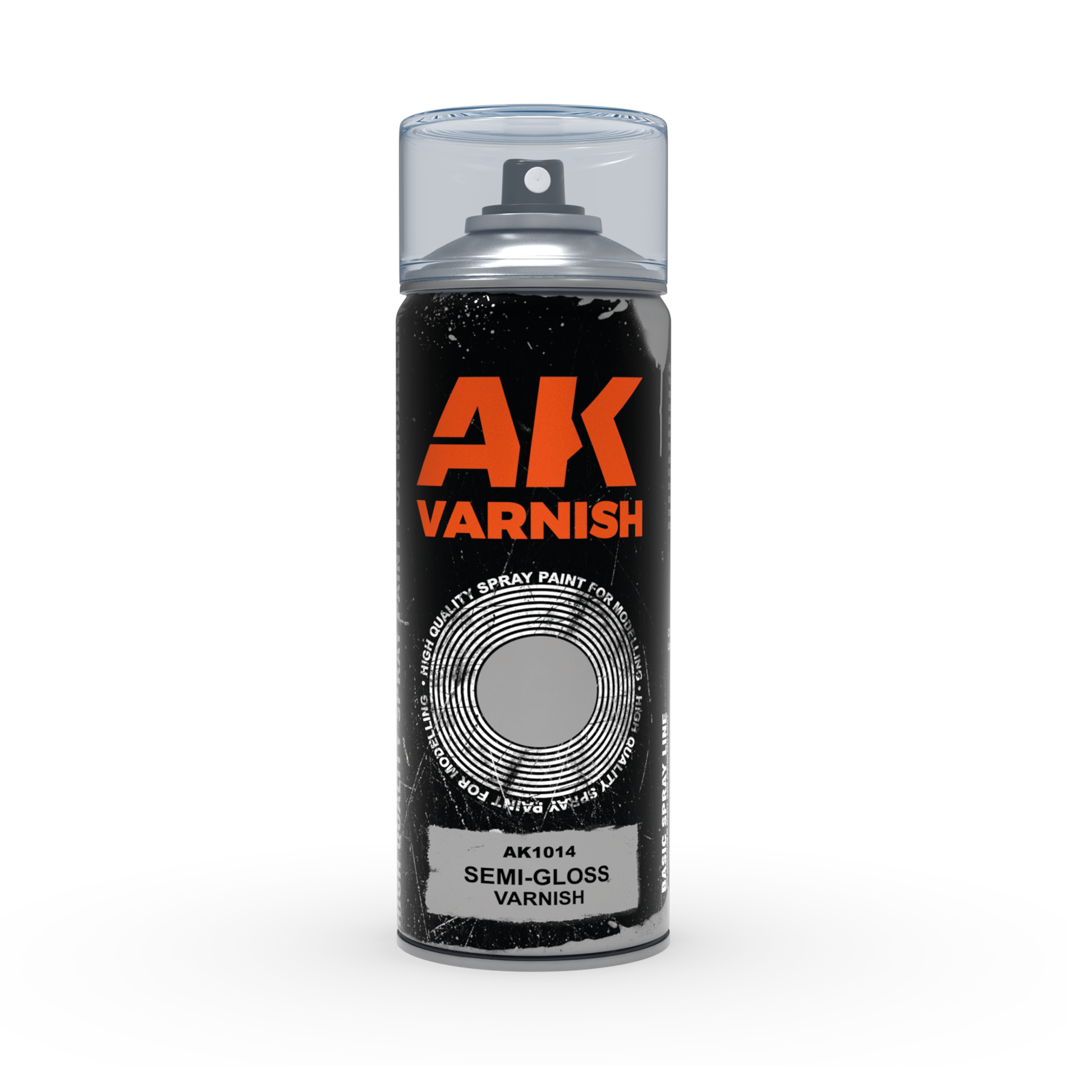 AK INTERACTIVE SPRAYS SEMI-GLOSS VARNISH- SPRAY 400ML