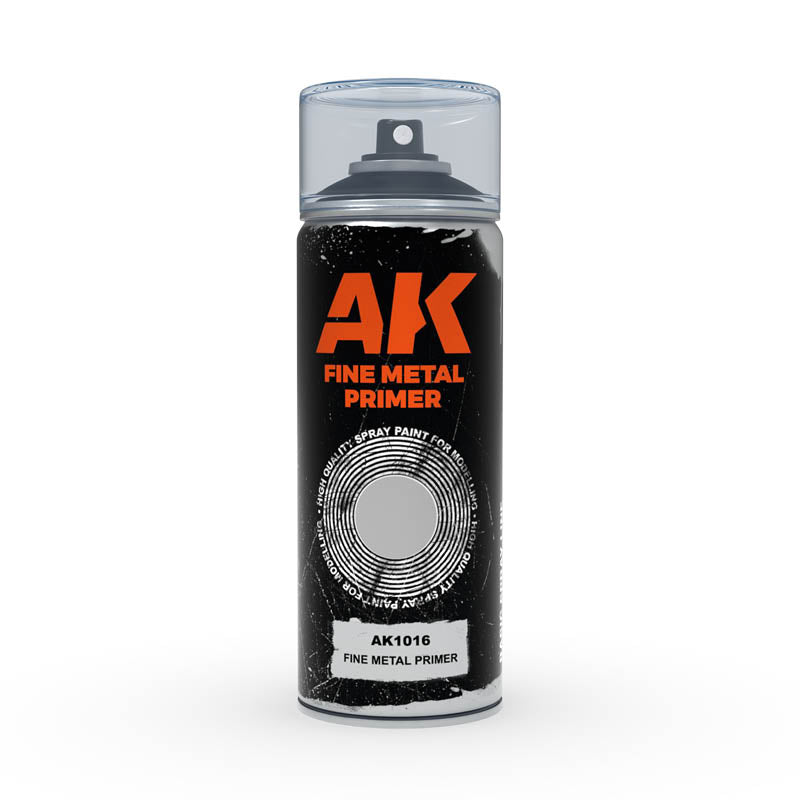 AK INTERACTIVE SPRAYS FINE METAL PRIMER- SPRAY 150ML