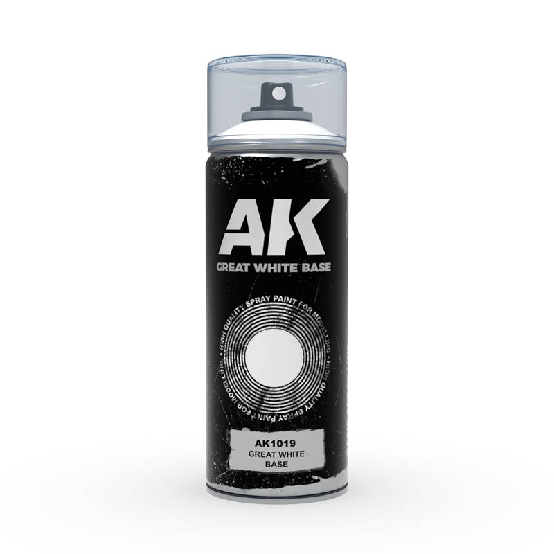 AK INTERACTIVE SPRAYS GREAT WHITE BASE -SPRAY 150ML