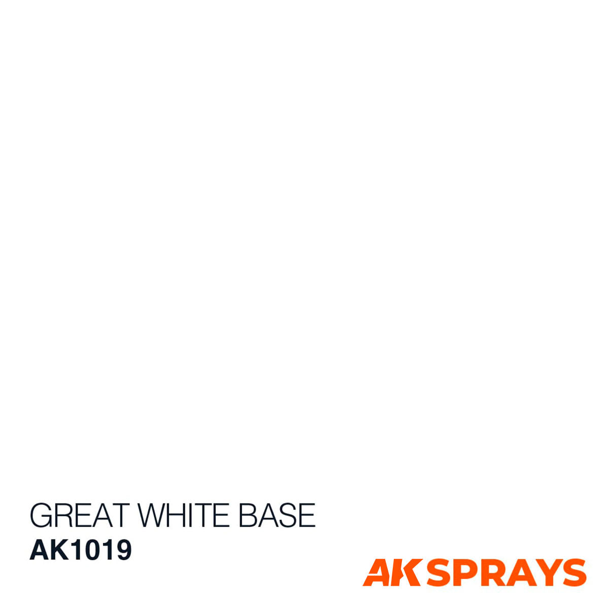 AK INTERACTIVE SPRAYS GREAT WHITE BASE -SPRAY 150ML