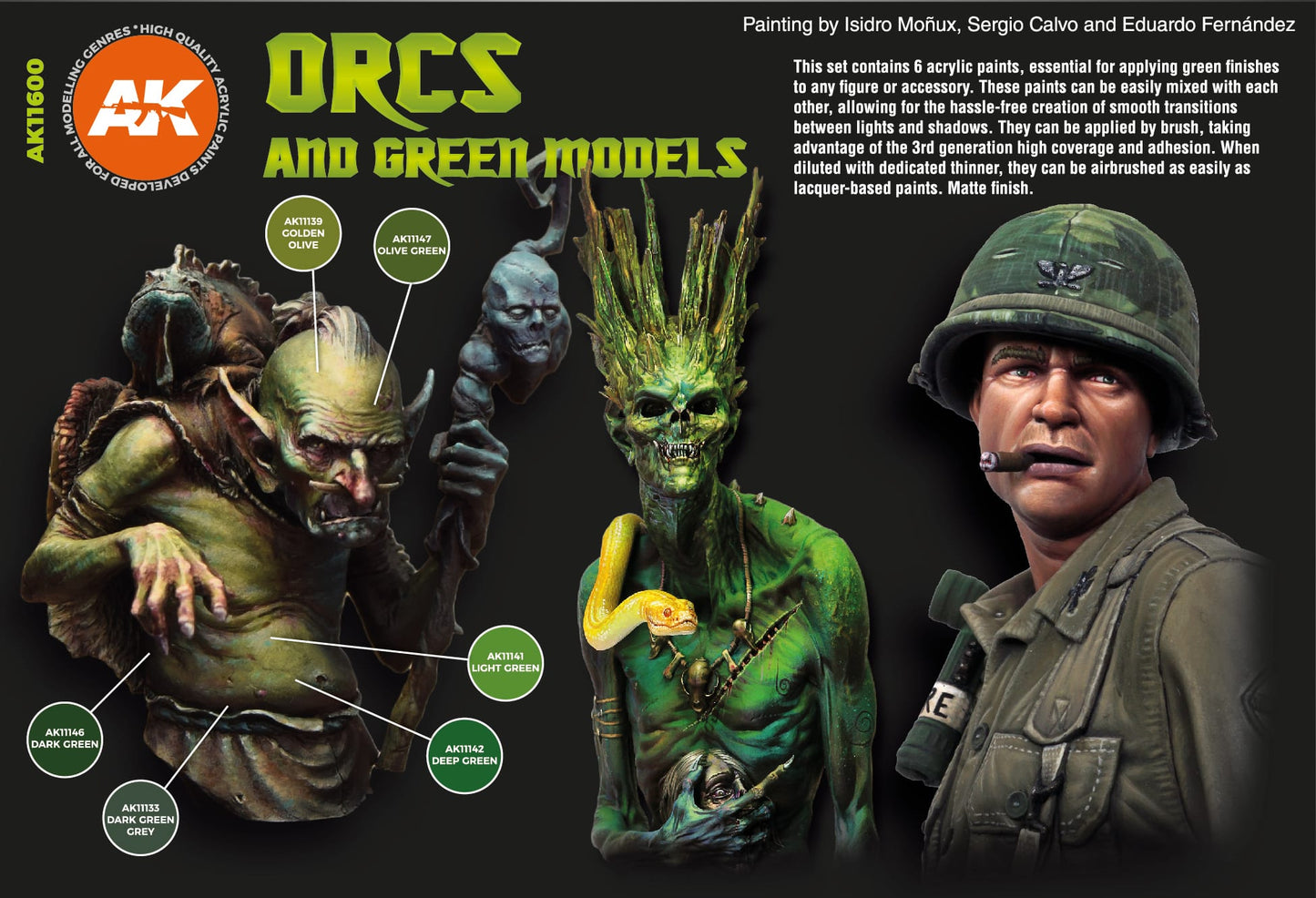 AK Interactive Acrylic Orcs And Green Creatures