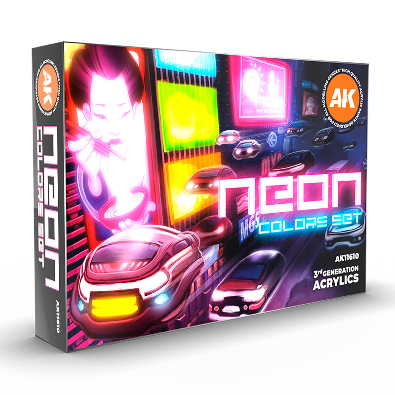 AK Interactive Acrylic Neon Colours Set