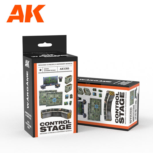 AK Interactive CONTROL STAGE- SCENOGRAPHY WARGAME SET