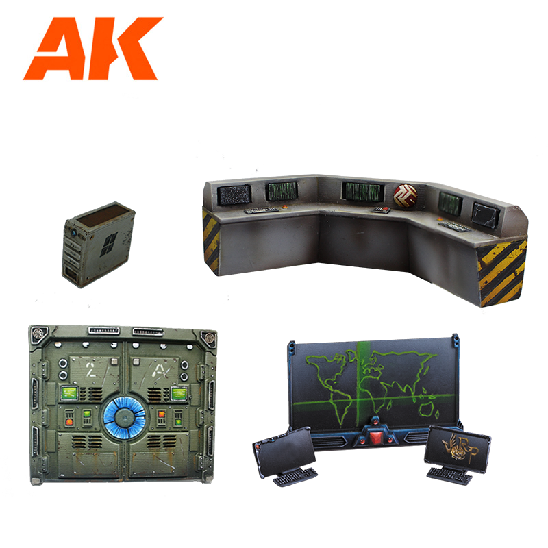 AK Interactive CONTROL STAGE- SCENOGRAPHY WARGAME SET