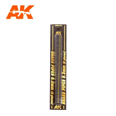 AK Interactive Accessories Brass Pipes 0,3Mm, 5 Units