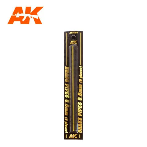 AK Interactive Accessories Brass Pipes 0,6Mm, 5 Units