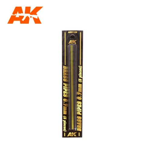 AK Interactive Accessories Brass Pipes 0,7Mm, 5 Units