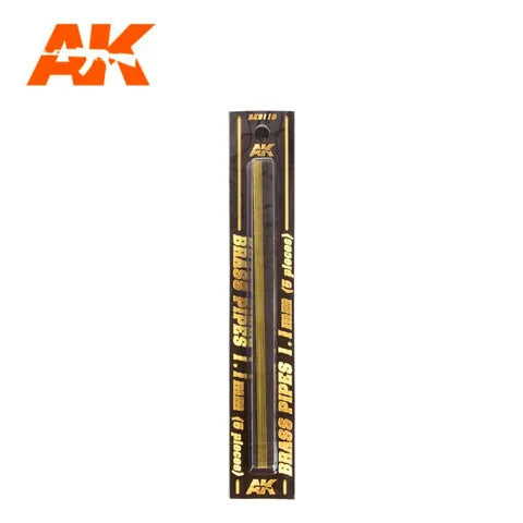 AK Interactive Accessories Brass Pipes 1,1Mm, 5 Units