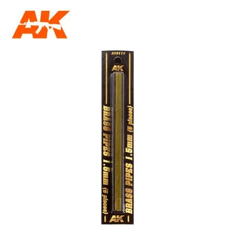 AK Interactive Accessories Brass Pipes 1,5Mm, 5 Units