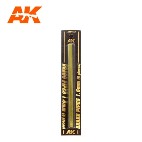 AK Interactive Accessories Brass Pipes 1,6Mm, 5 Units