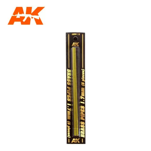 AK Interactive Accessories Brass Pipes 1,7Mm, 5 Units