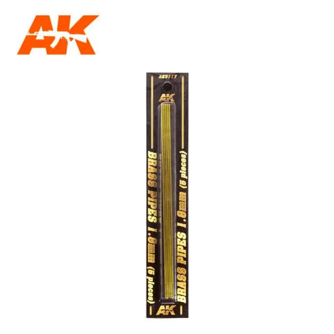 AK Interactive Accessories Brass Pipes 1,8Mm, 5 Units