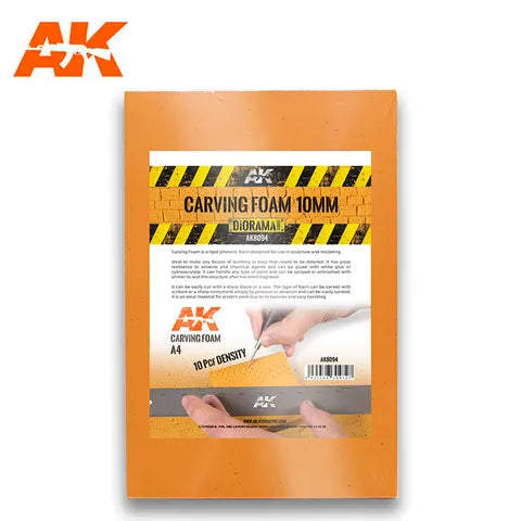 AK Interactive Accessories Carving Foam10Mm A4 Size (305 X 228 Mm)