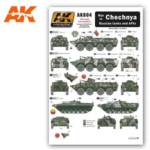 AK Interactive Accessories Chechnya WarIn Russian Tanks And Afvs