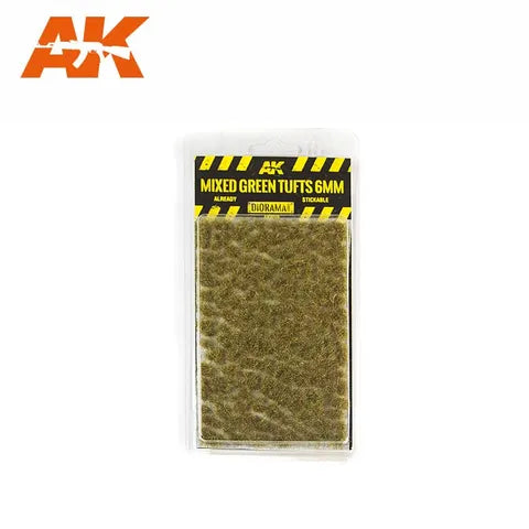 AK Interactive Accessories Mixed Green Tufts 6Mm