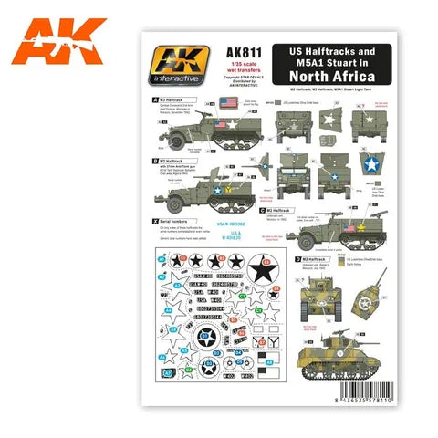 AK Interactive Accessories US HalftracksAnd M5A1 In North Africa