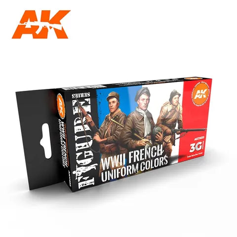 AK Interactive Acrylic FRENCH UNIFORM COLOURS 3G