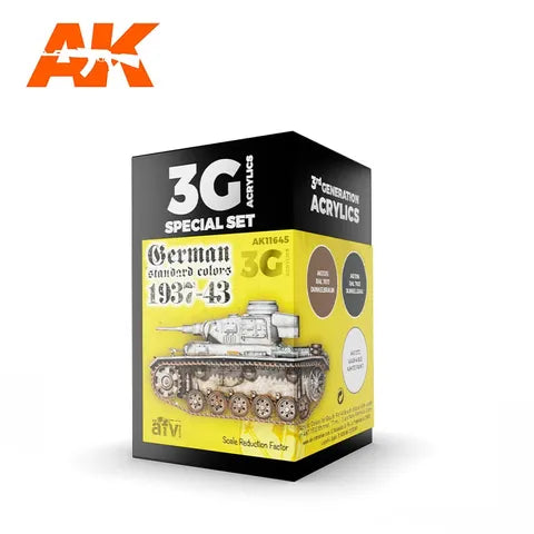 AK Interactive Acrylic GERMAN STANDARD 37-44 COMBO 3G