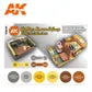 AK Interactive Acrylic GREY YELLOW BROWNINTERIORS 3G