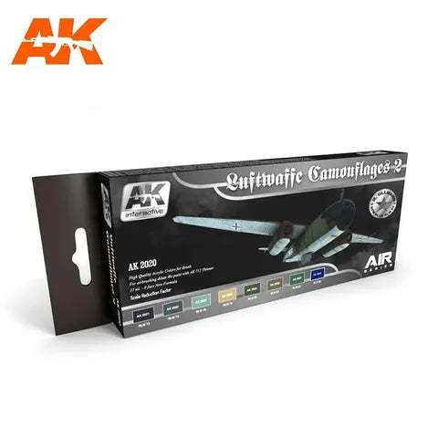 AK INTERACTIVE ACRYLIC LUFTWAFFE CAMOUFLAGES VOL.2 COLOURS SET