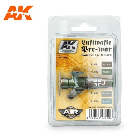 AK Interactive Acrylic Luftwaffe Pre-WarCamouflage Colours