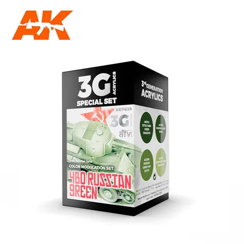 AK Interactive Acrylic MODULATION 4BO RUSSIAN GREEN 3G