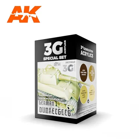 AK Interactive Acrylic MODULATION GERMANDUNKELGELB 3G