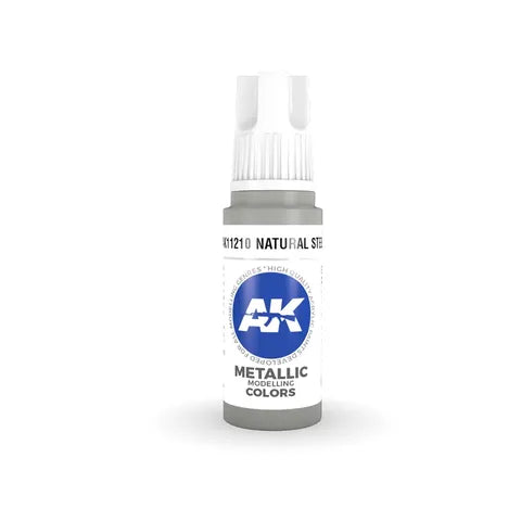 AK interactive acrylic NATURAL STEEL 17ml