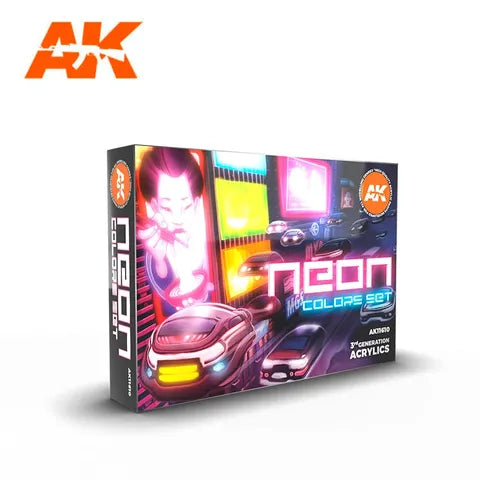 AK Interactive Acrylic Neon Colours Set