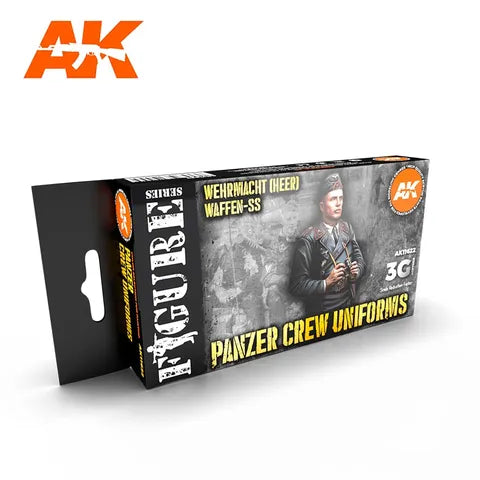 AK Interactive Acrylic Panzer Crew BlackUniforms Set 3G