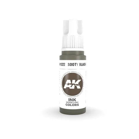 AK interactive acrylic SOOTY BLACK 17ml