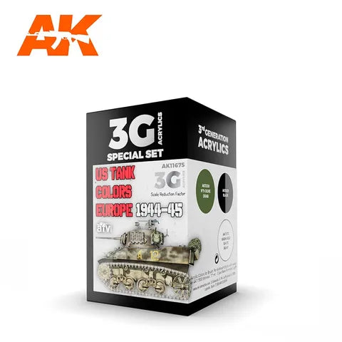 AK Interactive Acrylic US TANK COLOURS EUROPE 1944-45 3G