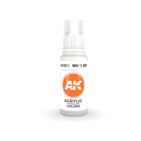 AK interactive acrylic WHITE GREY 17ml