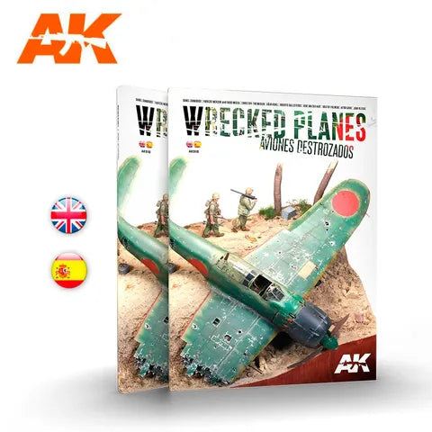 AK Interactive Book Wrecked Planes - Aviones Destrozados - Bilingüal