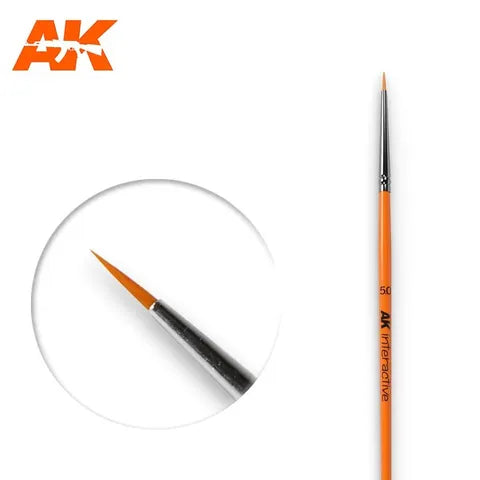 AK Interactive Brush Round Brush 5/0 Synthetic