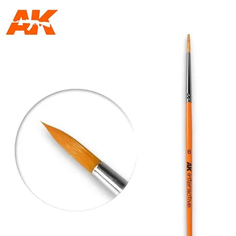 AK Interactive Brush Round Brush 6 Synthetic
