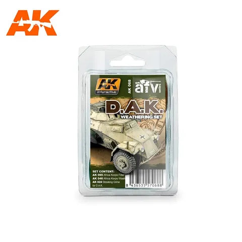 AK INTERACTIVE ENAMEL AFRIKA KORPS WEATHERING SET