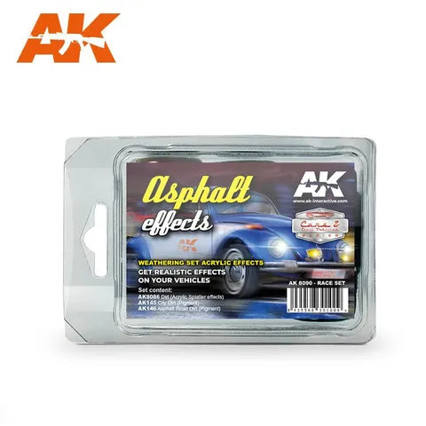 AK Interactive Enamel Asphalt Effects (Race Set)