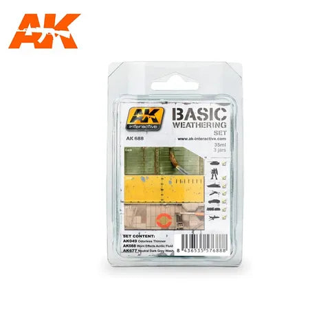 AK Interactive Enamel Basic Weathering Set