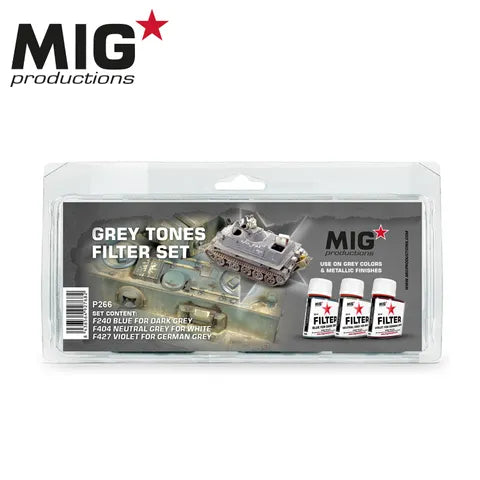 AK Interactive Enamel Grey Tones FilterSet