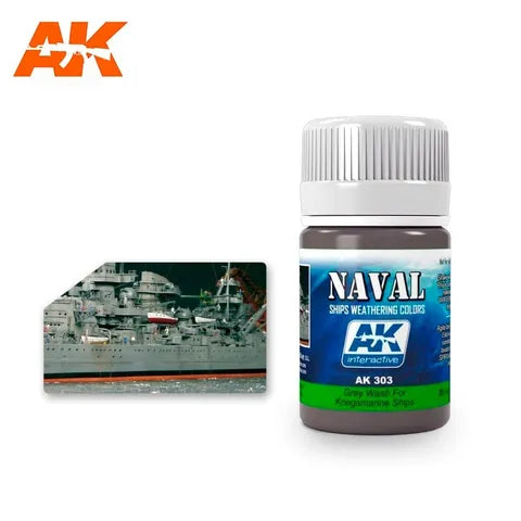 AK Interactive Enamel Grey Wash For Kriegsmarine Ships