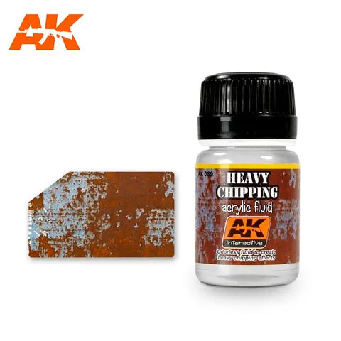 AK INTERACTIVE ENAMEL HEAVY CHIPPING EFFECTS ACRYLIC FLUID