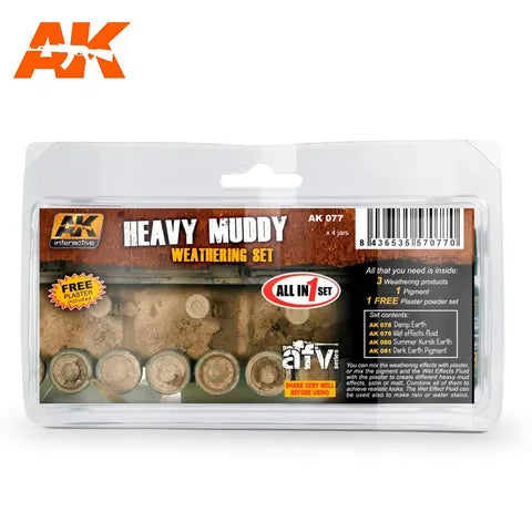 AK INTERACTIVE ENAMEL HEAVY MUDDY SET