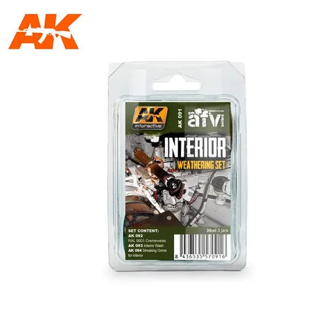 AK INTERACTIVE ENAMEL INTERIOR WEATHERING SET