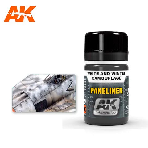 AK Interactive Enamel Paneliner For White And Winter Camouflage 35ml