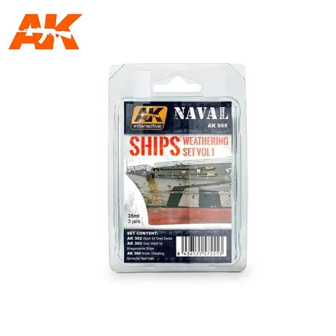 AK Interactive Enamel Ships Vol.1 Weathering Set