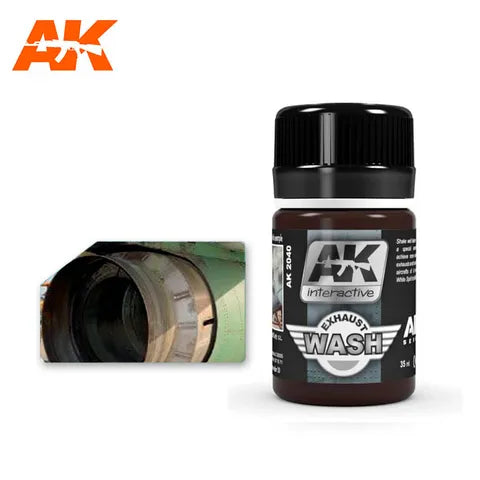 AK Interactive Enamel Wash For ExhaustEngine